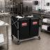 Thumbnail image #3 for Executive Collapsible Multistream X-Cart Laundry Cart with 2 x 4-Bushel Bags, 220 lb Capacity