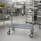 Thumbnail image #2 for Quantum M24306DGY Mobile Wire Dunnage Platform Rack, Gray Epoxy Antimicrobial, 30 x 24 x 12 Inches