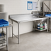 Thumbnail image #2 for Spec-Master Straight Clean Dishtable, 24W x 30D x 43-1/2H, Right-to-Left, 14/304 Stainless Steel Top