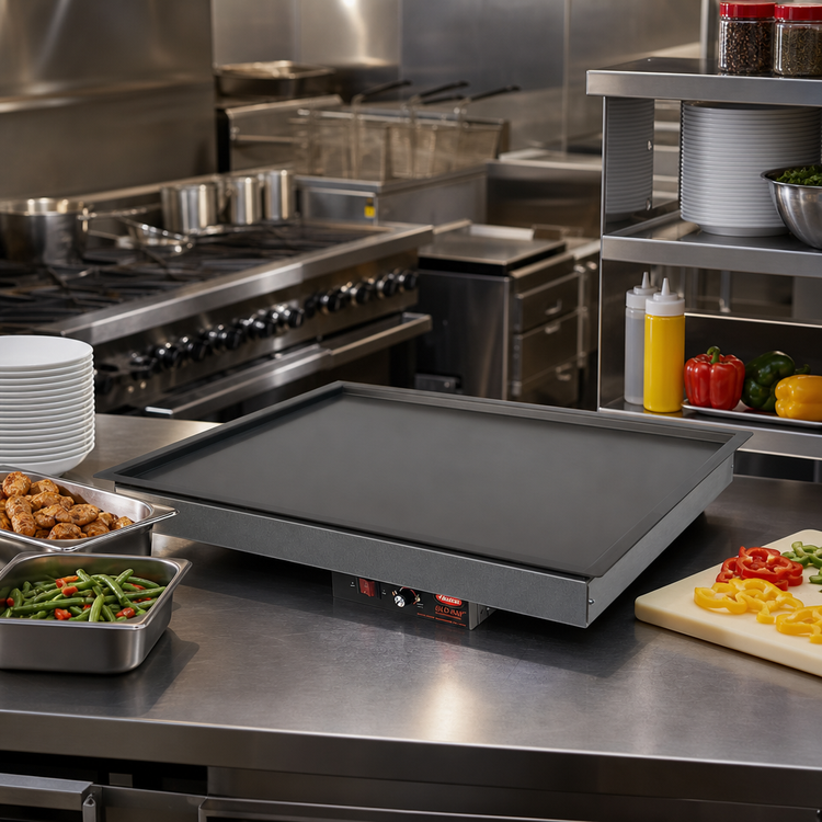 Product image #2 for Hatco Glo-Ray 31.5-Inch x 31.5-Inch Built-In Rectangular Heated Shelf with Recessed Top