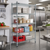 Thumbnail image #3 for EAGLEbrite 4-Tier Double-Mat Wire Shelving Starter Unit, 36W x 18D x 63H, Zinc Finish