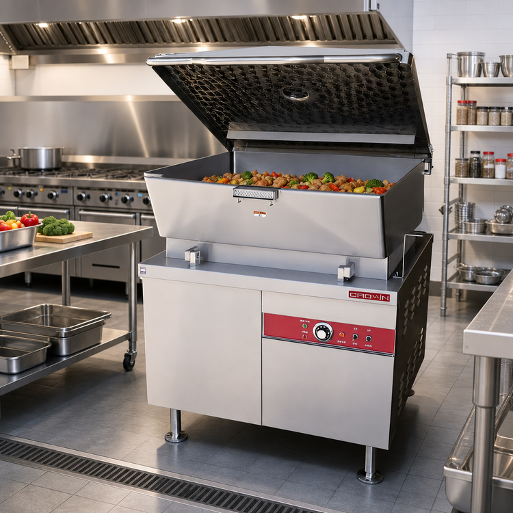 Product image #2 for Crown GMTS-40 40 Gallon Gas Cabinet Base Hydraulic Tilting Skillet