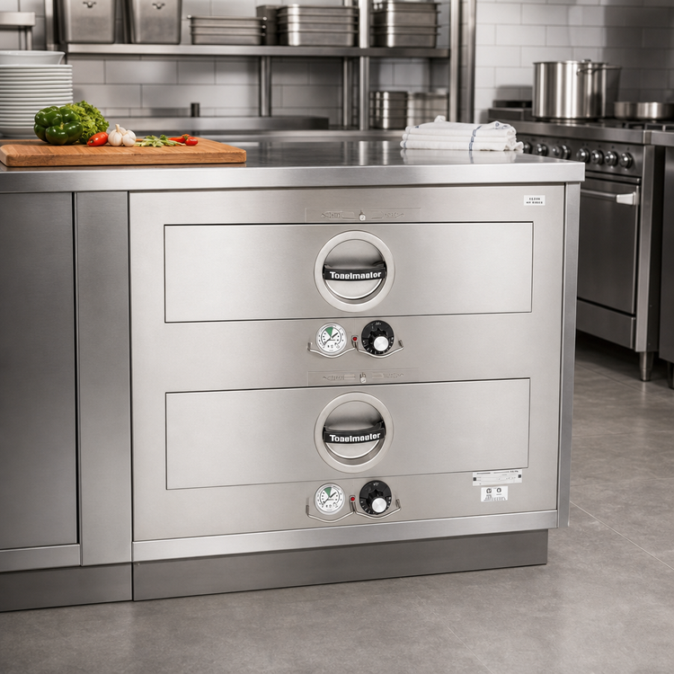 Product image #2 for Toastmaster Built-In Dual-Drawer Food Warming Drawer Unit with Thermostatic Controls