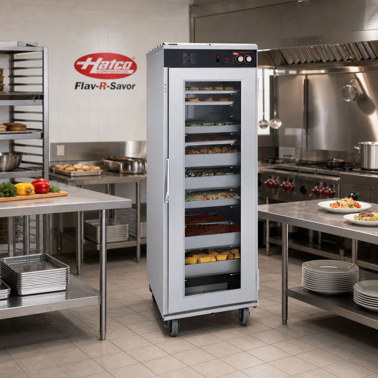 Product image #2 for Hatco Flav-R-Savor Tall Humidified Holding Cabinet with Single Lexan Door, 17 Full-Size Sheet Pan Capacity, 120V