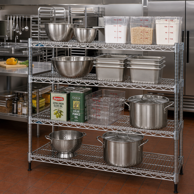 Product image #2 for Metro Super Erecta Super Adjustable Stainless Steel Wire Shelf, 60 x 21 Inches