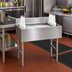 Thumbnail image #2 for Advance Tabco Underbar Basics 42-Inch Stainless Steel Cocktail Unit with 12-Inch Deep Ice Bin