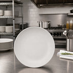 Thumbnail image #2 for CFS Brands Ridge 5310723 10-1/2-Inch Free-Form Melamine Dinner Plate, Cement, Matte Finish Case of 12