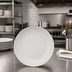 Thumbnail image #2 for Ridge 10-1/2 Inch Free-Form Melamine Dinner Plate, Cement, Matte Finish