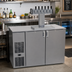 Thumbnail image #2 for Glastender C1FB52-DD One Zone Front-Serviced Bar Profile Draft Dispensing Cooler, 52-Inch, Two-Section, 16-Inch Door Opening
