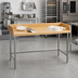 Thumbnail image #2 for Advance Tabco Bakers' Table with 1-3/4 Inch Wood Top, 48 x 36 Inch, and 4 Inch Rear/Side Splash