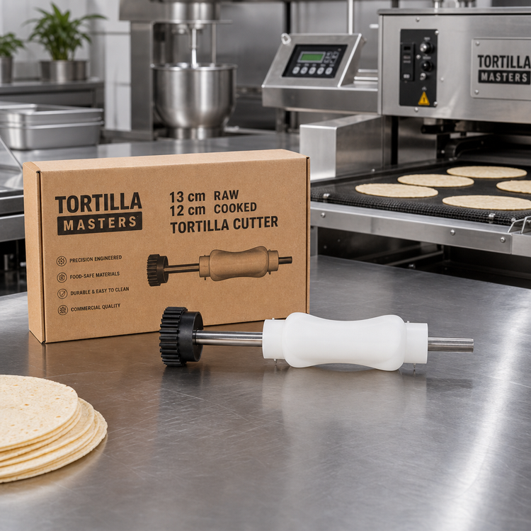 Product image #2 for Tortilla Masters 13 cm Raw / 12 cm Cooked Tortilla Cutter