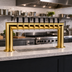 Thumbnail image #2 for Pass-Thru 8-Faucet Countertop Glycol-Cooled Draft Beer Tower, PVD Brass Finish