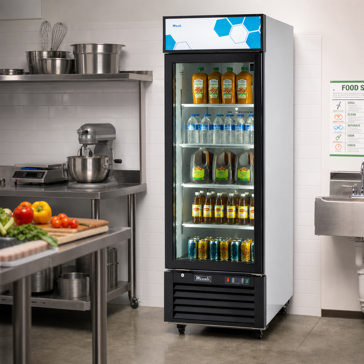 Product image #2 for Migali Competitor Series C-23RM-HC 23 Cu. Ft. One-Section Reach-In Glass Door Refrigerator Merchandiser