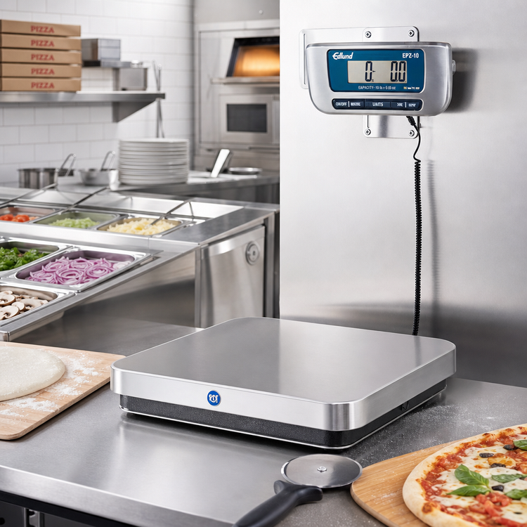 Product image #2 for Edlund EPZ-10 Digital Pizza Scale, 10 lb Capacity, Stainless Steel, Wall Mount Bracket Included