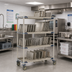 Thumbnail image #3 for MetroMax i 48-Inch x 24-Inch Mobile 4-Tier Tray and Pan Drying Rack with Drip Tray