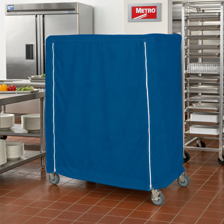 Product image #2 for Metro Waterproof Queen Mary & Banquet Cart Cover, 60 x 21 x 54 Inches, Mariner Blue