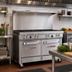 Thumbnail image #2 for Southbend Ultimate 48-Inch Gas Restaurant Range with 7 Open Burners and Dual Space Saver Ovens