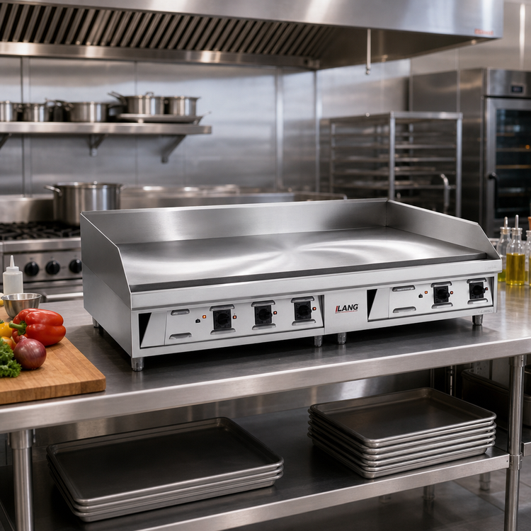 Product image #2 for Lang LG Series 72-Inch Electric Countertop Griddle with Solid State Controls and Steel Plate