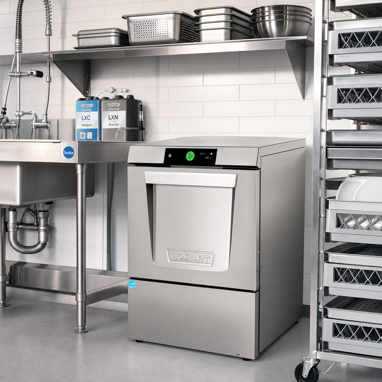 Product image #2 for Hobart LXNC-3 Low-Temp Chemical Sanitizing Undercounter Dishwasher