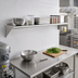 Thumbnail image #2 for Eagle Group WS1260TL-X Wall-Mounted Tab-Lock Shelf, 60 x 12 Inches, 16-Gauge 430 Stainless Steel