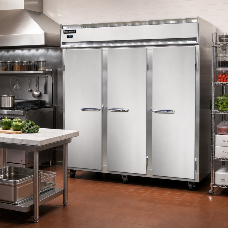 Product image #2 for Continental Refrigerator 3FENSS Extra-Wide Three-Section Reach-In Freezer
