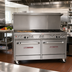 Thumbnail image #2 for Southbend Ultimate 60-Inch Gas Restaurant Range with 4 Non-Clog Burners, 36-Inch Thermostatic Griddle, and 2 Cabinets