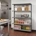 Thumbnail image #2 for Cambro Camshelving Basics Plus 4-Shelf Solid Add-On Unit, 24 x 42 x 64 Inches, Brushed Graphite