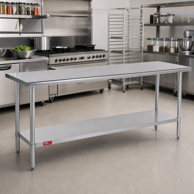 Product image #2 for Duke 314S-24120 Stainless Steel Work Table with Undershelf, 120 x 24 Inches, 36 Inches High, No Backsplash