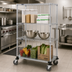 Thumbnail image #2 for Quantum Mobile Enclosure Wire Shelving Cart, 36