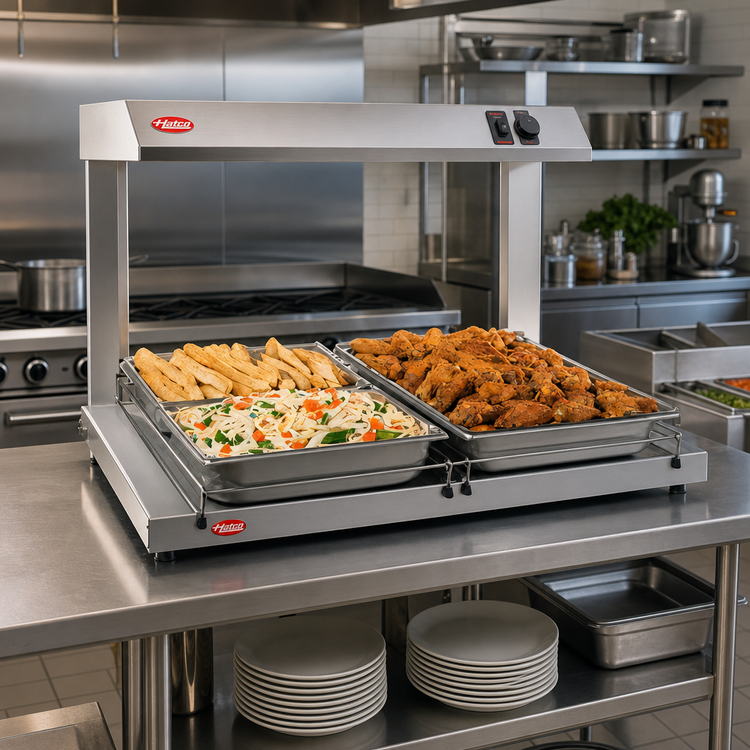 Product image #2 for Hatco Glo-Ray Freestanding Heated Shelf, 36-Inch W x 25-1/2-Inch D, Stainless Steel Top, Aluminum Base
