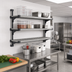 Thumbnail image #2 for Cambro Camshelving Elevation Series Wall Shelving Add-On Shelf Kit, 24 x 30 Inches, Vented, Brushed Graphite