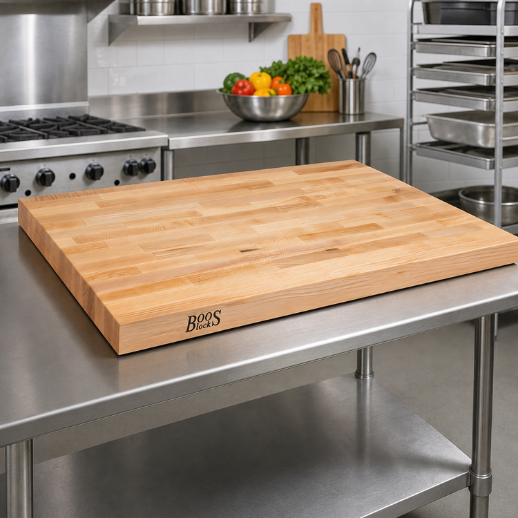 Product image #2 for John Boos Northern Hard Rock Maple Wood Work Table Top, 48 x 42 x 2-1/4 Inches, Edge Grain Flat Top