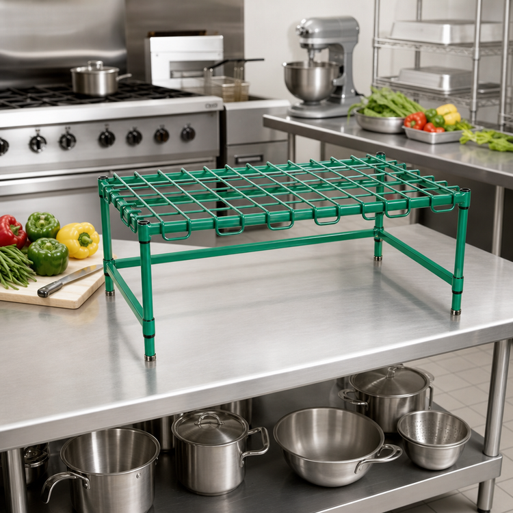 Product image #2 for Eagle Group EagleGard Stationary Wire Dunnage Rack, 24 x 24 x 14 Inches, 1600 lb. Capacity