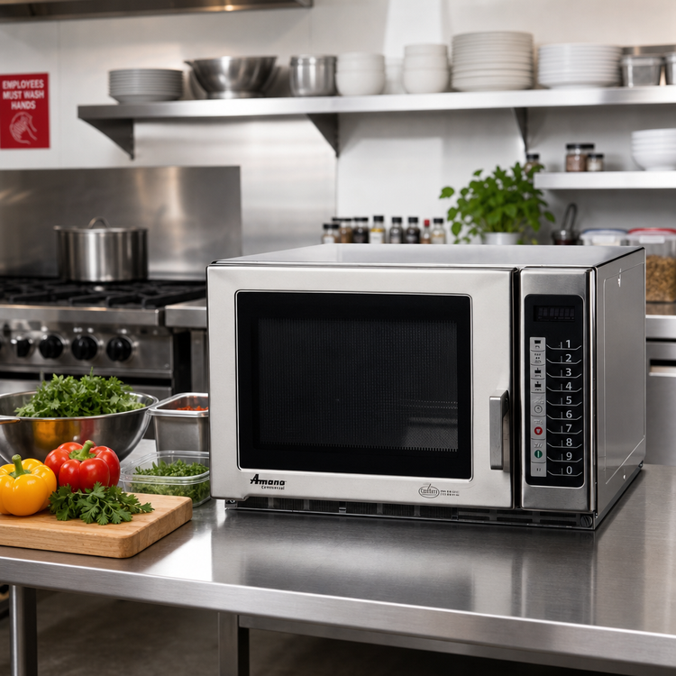 Product image #2 for Amana Commercial RFS12TS Countertop Microwave Oven, 1.2 Cu. Ft., 1200 Watts, Medium Duty