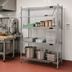 Thumbnail image #2 for EAGLEbrite Zinc Security Enclosure Kit for Wire Shelving, 21 x 60 Inches, Single Flip-Up Door