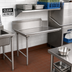 Thumbnail image #2 for BlendPort® Straight Clean Dishtable, 24-Inch, 10-Inch Backsplash, 304 Stainless Steel