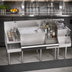 Thumbnail image #3 for Royal Series 60-Inch Underbar Ice Bin/Cocktail Station with 24-Inch Ice Bin, Blender Station, Liquor Display, and 10-Circuit Cold Plate