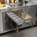 Thumbnail image #2 for Glastender Partial Condiment Drawer Insert for 20-Inch Door Opening, 10-Cup Capacity