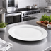 Thumbnail image #2 for Birkhall 20-Inch x 13-3/4-Inch White Oval Rolled Edge Porcelain Platter