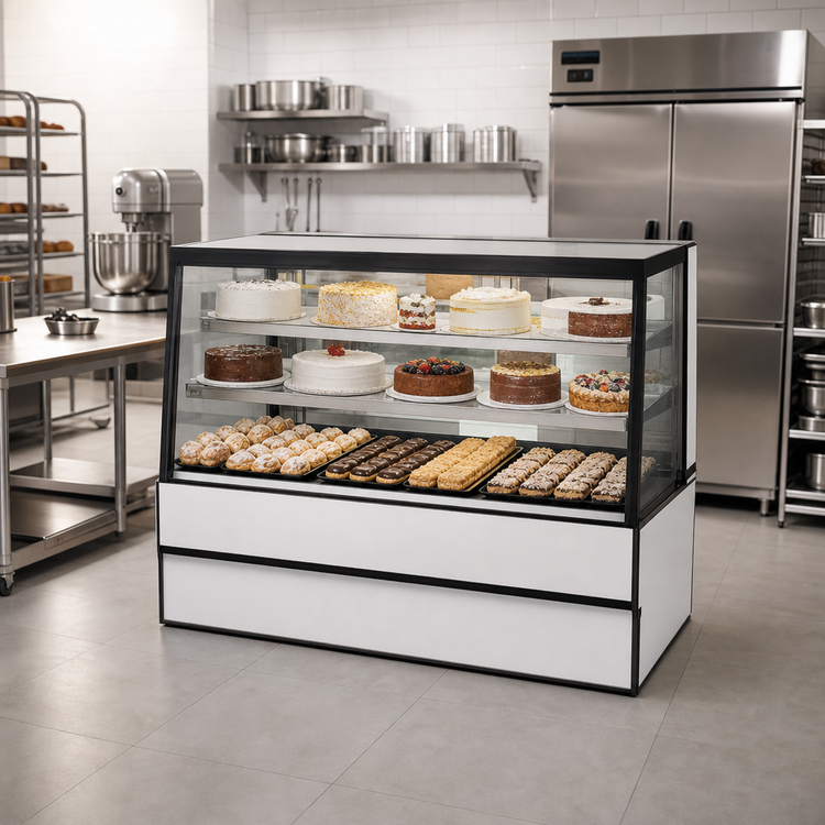 Product image #2 for Federal Industries High Volume Series Straight Glass Refrigerated Bakery Display Case, Self-Contained, 50-1/8 Inch Wide, 42 Inch High