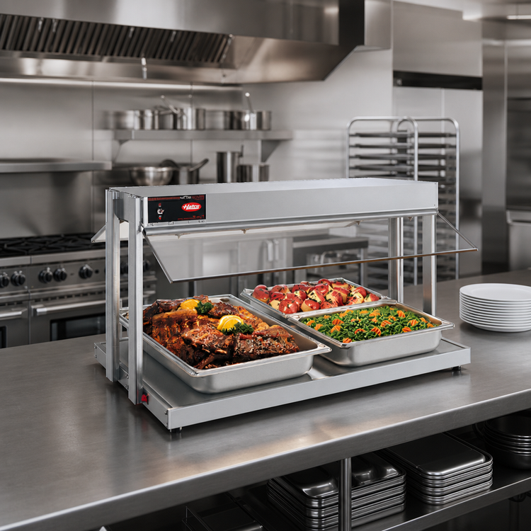 Product image #2 for Hatco Glo-Ray GRBW-48 48-Inch Countertop Buffet Warmer with Heated Base and Sneeze Guards