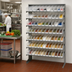 Thumbnail image #2 for Quantum Sloped Single-Sided Pick Rack with 8 Shelves and 96 Clear Bins