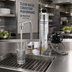 Thumbnail image #2 for ChekPoint Electronic Sensor Glass Filler with Water Filtration Kit, 8-Inch High-Arc Rigid Gooseneck, Single-Hole Deck Mount, Chrome-Plated Brass