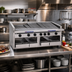 Thumbnail image #2 for Bakers Pride Dante Series 48-Inch Countertop Gas Radiant Charbroiler with Free-Floating Round Rod Grate