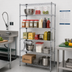 Thumbnail image #2 for Quantum 5-Shelf Chrome Wire Shelving Starter Kit, 24