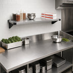 Thumbnail image #2 for Quantum 2172SS Solid Shelf, 72"W x 21"D, 304 Stainless Steel, Double-Hemmed Marine Edge, NSF