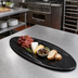 Thumbnail image #2 for American Metalcraft Naturals Oval Melamine Serving Board, Black Marble Pattern, 25-1/2 x 10-1/4 Inches