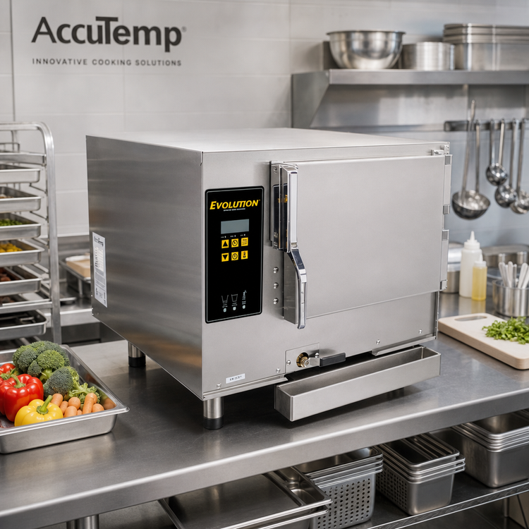 Product image #2 for AccuTemp Evolution Connected Boilerless Countertop Convection Steamer, 3-Pan, 208V, 6 kW