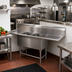 Thumbnail image #2 for John Boos Pro-Bowl Freestanding 2-Compartment Sink with Left and Right Drainboards, 18