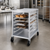 Thumbnail image #2 for NU-VU SB-1 Counter-Height Knock-Down Aluminum Pan Rack, 7 Full-Size / 14 Half-Size Capacity